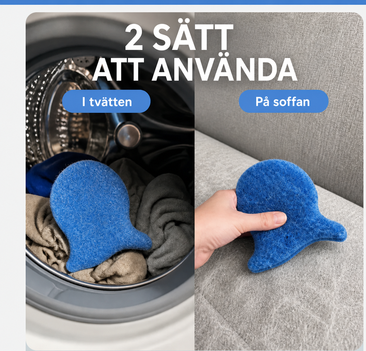 LuddRelief™ Hårmagneten - Fångar upp hår och dam ur tvätten