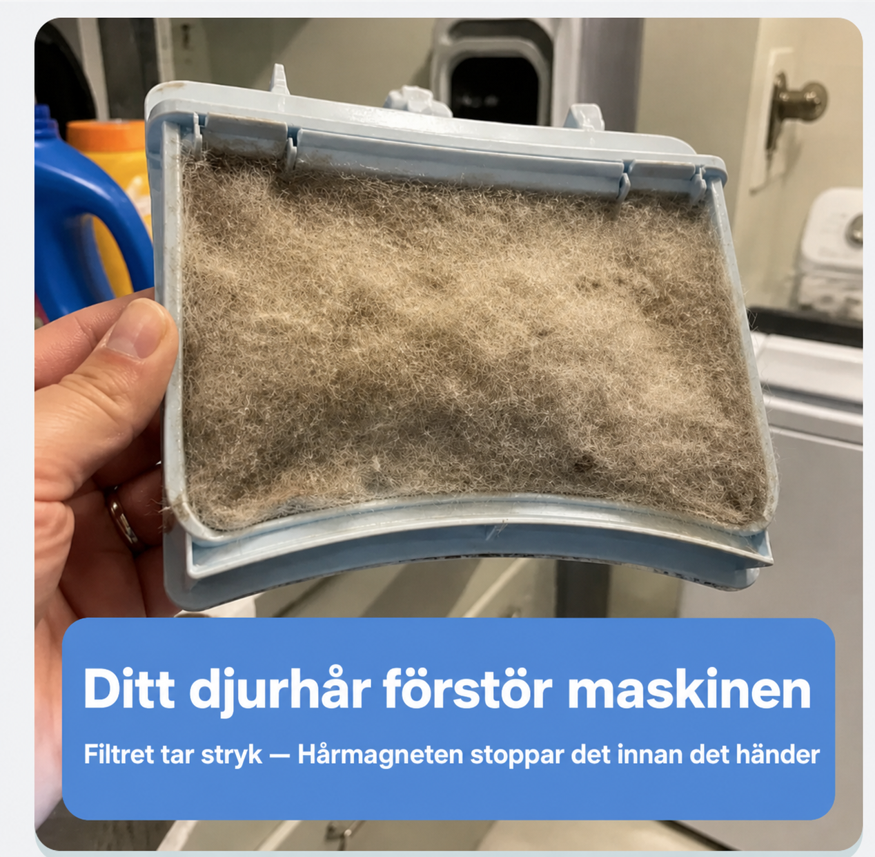 LuddRelief™ Hårmagneten - Fångar upp hår och dam ur tvätten